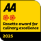 Rosette for culinary excellence